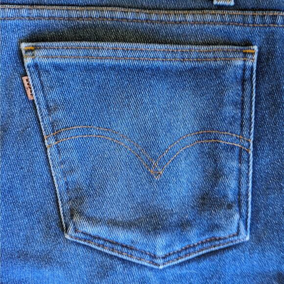 Vintage 1960s Mens Levis Orange Tab Action Jeans 20x29 Damaged Tags Denim - Picture 10 of 13